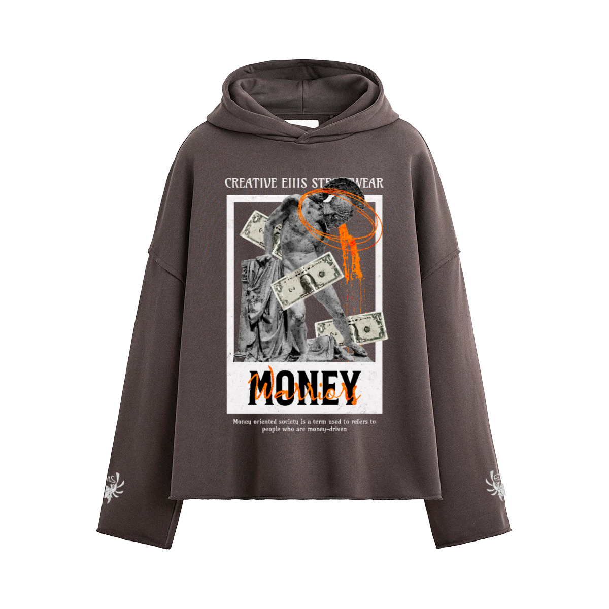 Creative Eiiiis Boxy Hoodie