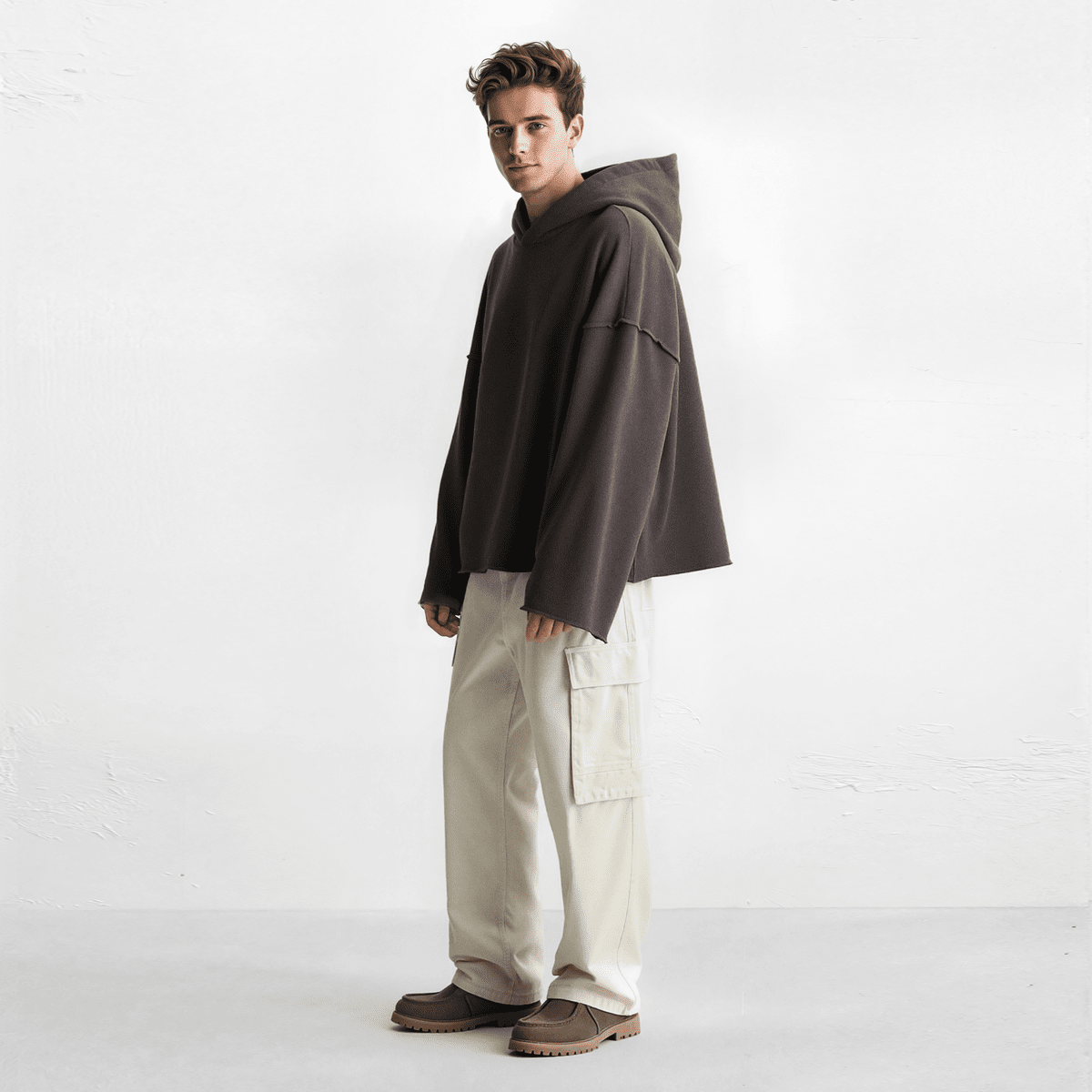 Graphic Boxy Hoodie（460GSM)