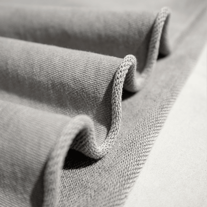 Washed Raw-Edge Cropped Crew Neck Sweatshirt（380GSM）