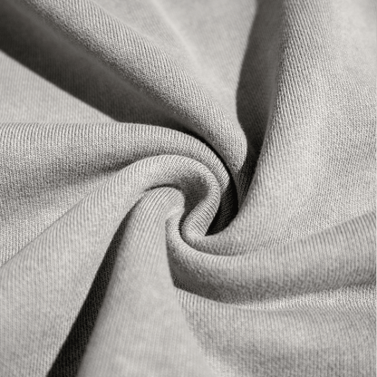 Washed Raw-Edge Cropped Crew Neck Sweatshirt（380GSM）