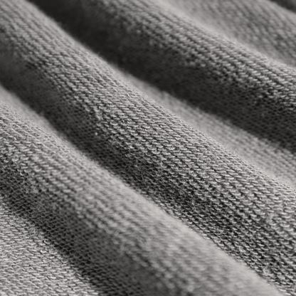 Washed Raw-Edge Cropped Crew Neck Sweatshirt（380GSM）