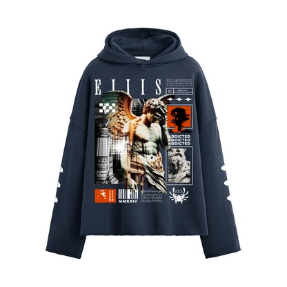 Graphic Boxy Hoodie（460GSM)