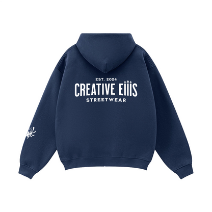 Full Zip-Up  Fleece Hoodie (380GSM)