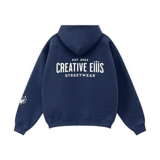 Full Zip-Up  Fleece Hoodie (380GSM)