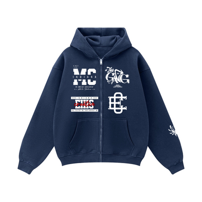 Full Zip-Up  Fleece Hoodie (380GSM)