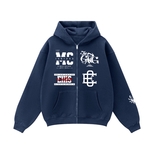 Full Zip-Up  Fleece Hoodie (380GSM)