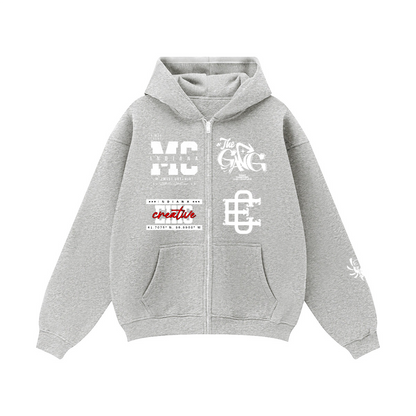 Full Zip-Up  Fleece Hoodie (380GSM)