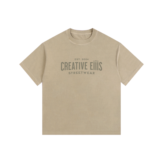 Vintage Washed Oversized Cotton T-Shirt - Creative Eiiis Shop 