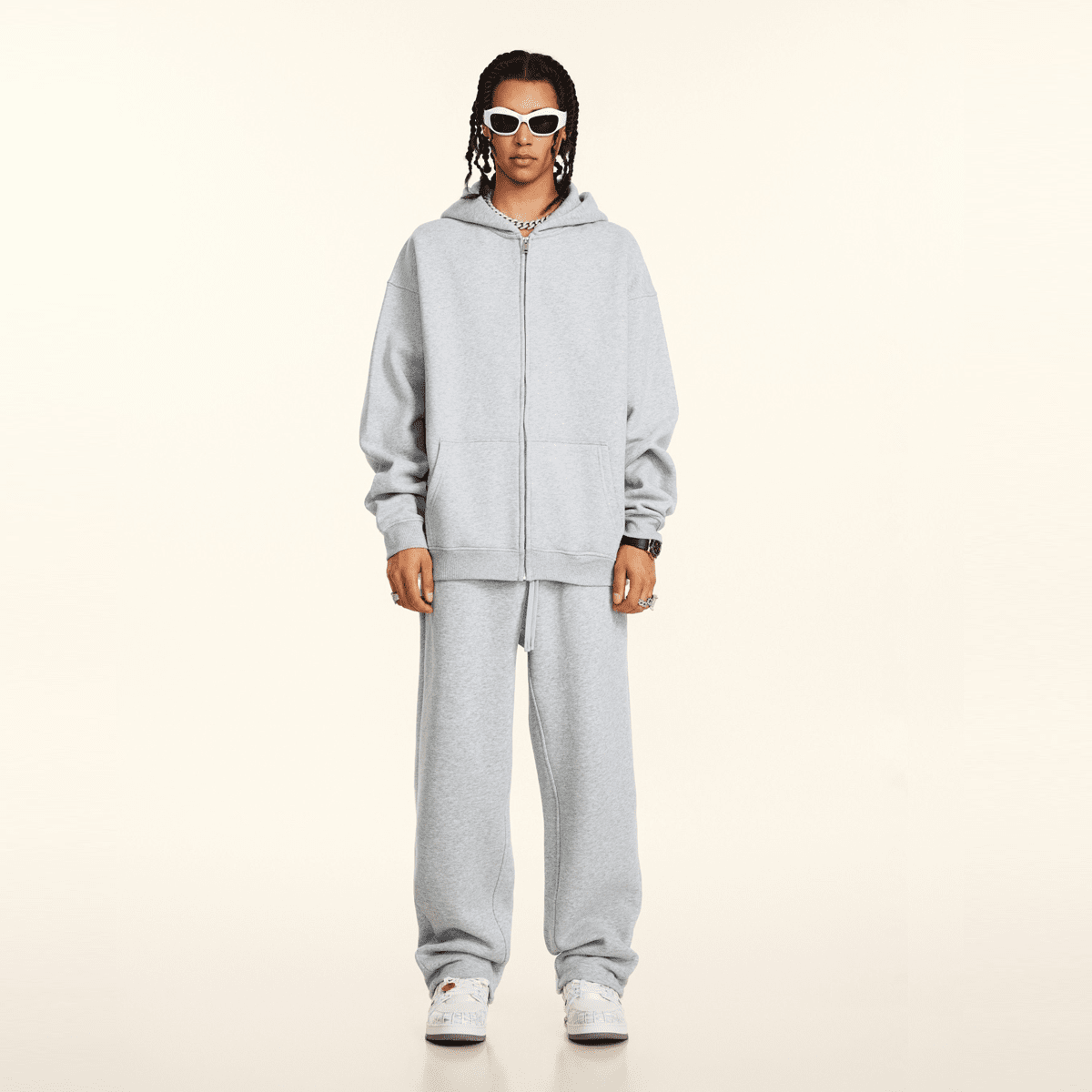 Full Zip-Up  Fleece Hoodie (380GSM)