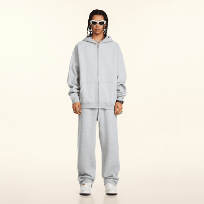 Full Zip-Up  Fleece Hoodie (380GSM)