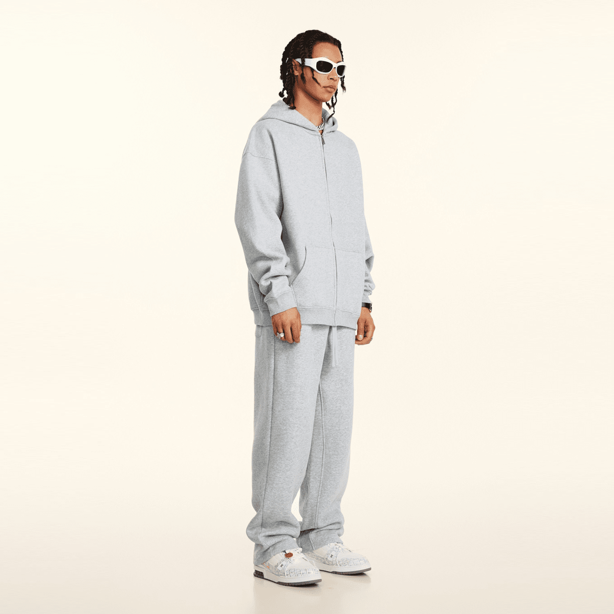 Full Zip-Up  Fleece Hoodie (380GSM)