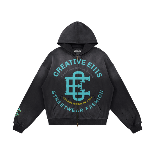 Gamma Streetwear Full Zip Hoodie
